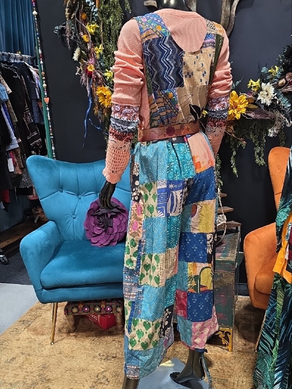 POL Colorful Boho Patchwork Jumper! - Picture 9 of 15